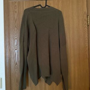 Women's Olive Crewneck Sweater
